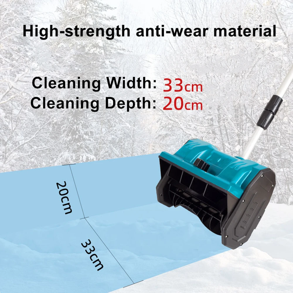 ฤดูหนาวใหม่Brushlessไฟฟ้าSnowplowแบตเตอรี่ลิเธียมไฟฟ้าSnow Sweeperไร้สายSnow Shovel Courtyard Streetสําหรับแบตเตอรี่Makita