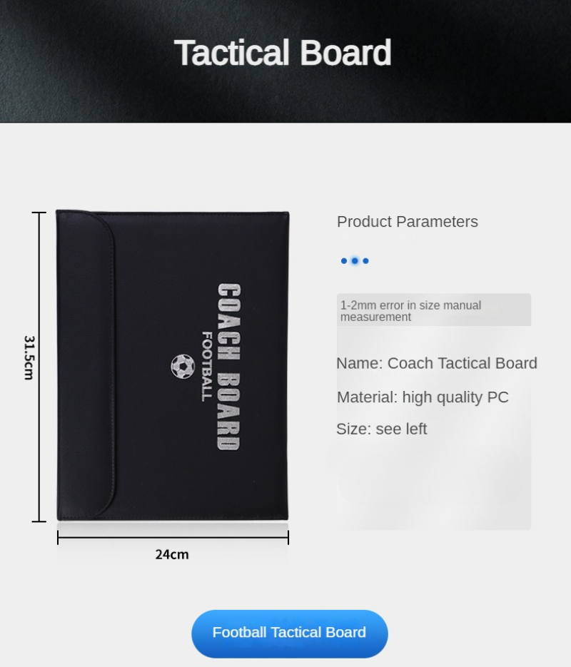 54cm Foldable Magnetic Tactic Board Soccer Coaching Coachs Tactical Board Football Game Football Training Tactics Clipboard Hot