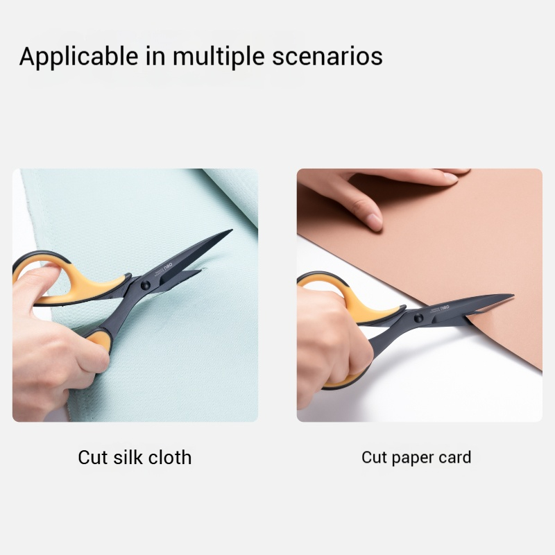 Forbici antiaderenti Deli in acciaio inossidabile, cancelleria in lega, materiale scolastico, ufficio, studente, fai da te, artigianato manuale, 184 mm