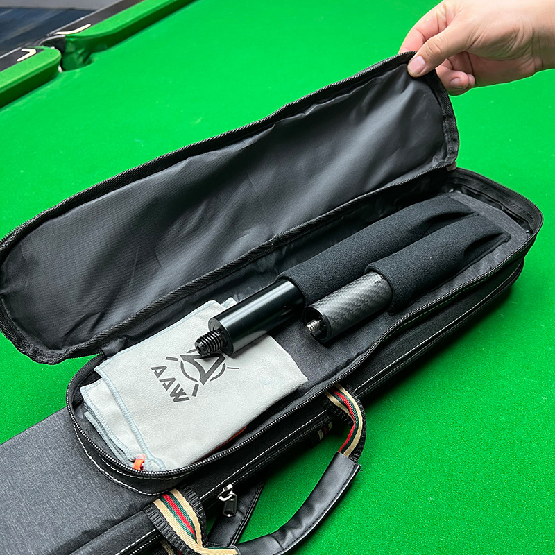 Pool Cue Sticks Bag 1/2 Cue Case Billiard Stick Storage Bag Dustproof Portable Snooker Billiard Cue Case 7 Holes Cue Case 83cm