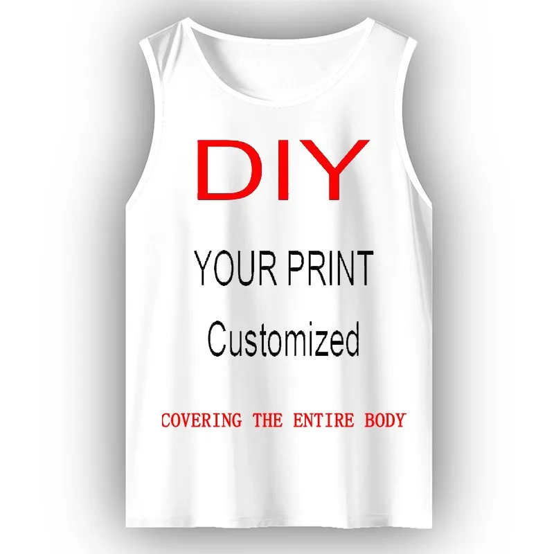 3d Printing For Party Events/private Design Diy Custom Men's/children's Short Sleeved Tank Top Sleeveless Sports Thin Style