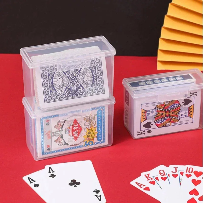 Neue Transparente Kunststoff Boxen Spielkarten Container PP Lagerung Fall Verpackung Poker Spiel Karte Box Für Brettspiele