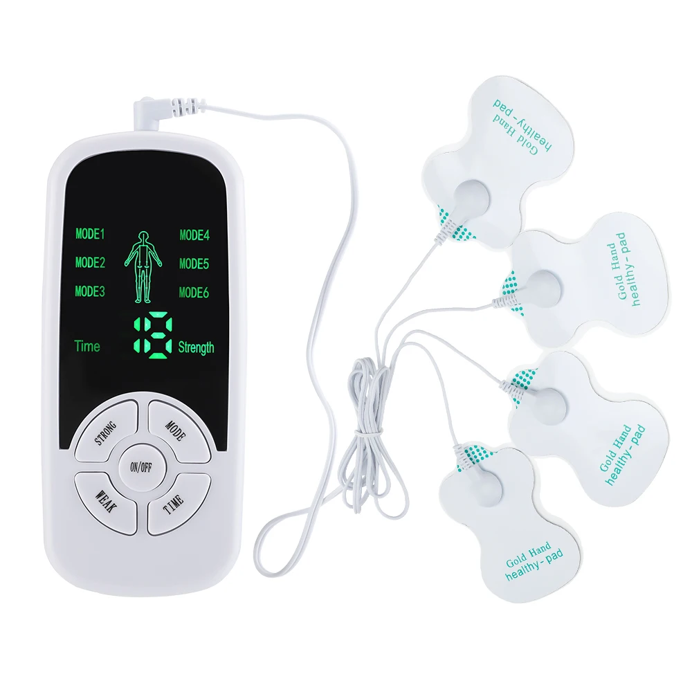 EMS Elektrische Spiertherapie Stimulator 6 Modi Tientallen Eenheid Machine Meridiaan Fysiotherapie Puls Abdominale Prostaat Body Massager