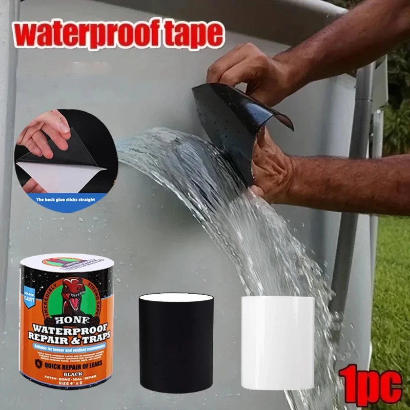 Nastro impermeabile resistente nero/trasparente, tenacità ad alta resistenza, adatto per anelli da nuoto, tende, tubi dell'acqua, riparazioni del bacino