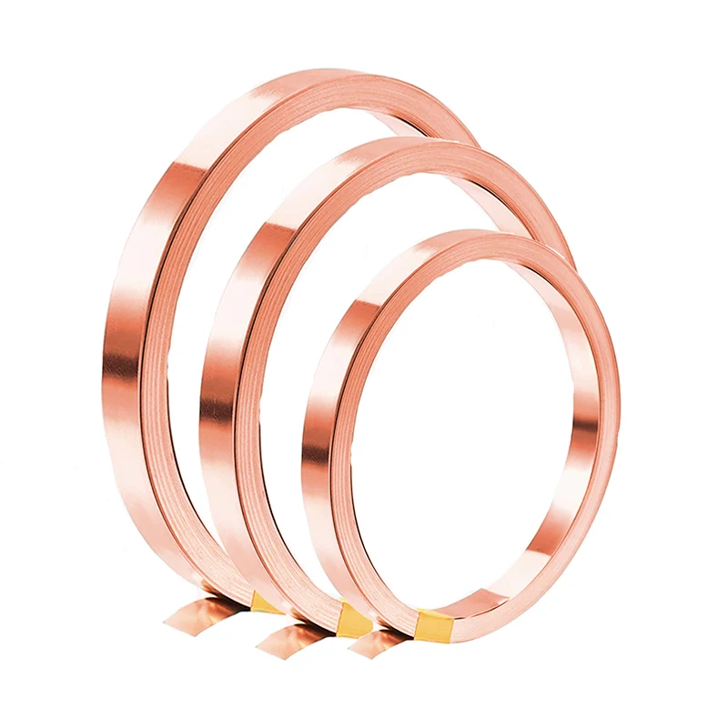 Striscia di rame puro 5M 0,15 / 0,2 mm Cinghia T2 Cu ad alta purezza per connessione batteria agli ioni di litio Strisce di rame Connettore di saldatura