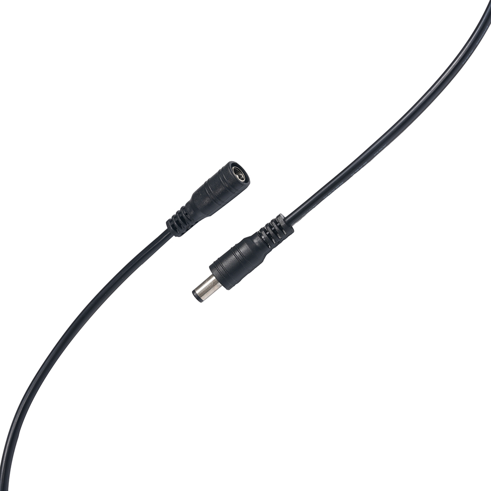 5Pcs Black 5.5 x 2.1mm DC Plug Jack Connector Cable Pigtail 12V Male Female 5.5*2.1 DC Adapter for 5050 3528 LED Strip Light