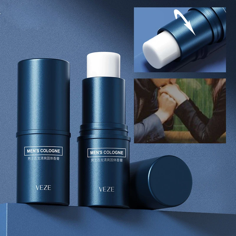 Fanzhen Cologne solide pour hommes – Parfum léger et frais, utilisation tout, bâton portable pour une commodité en déplacement