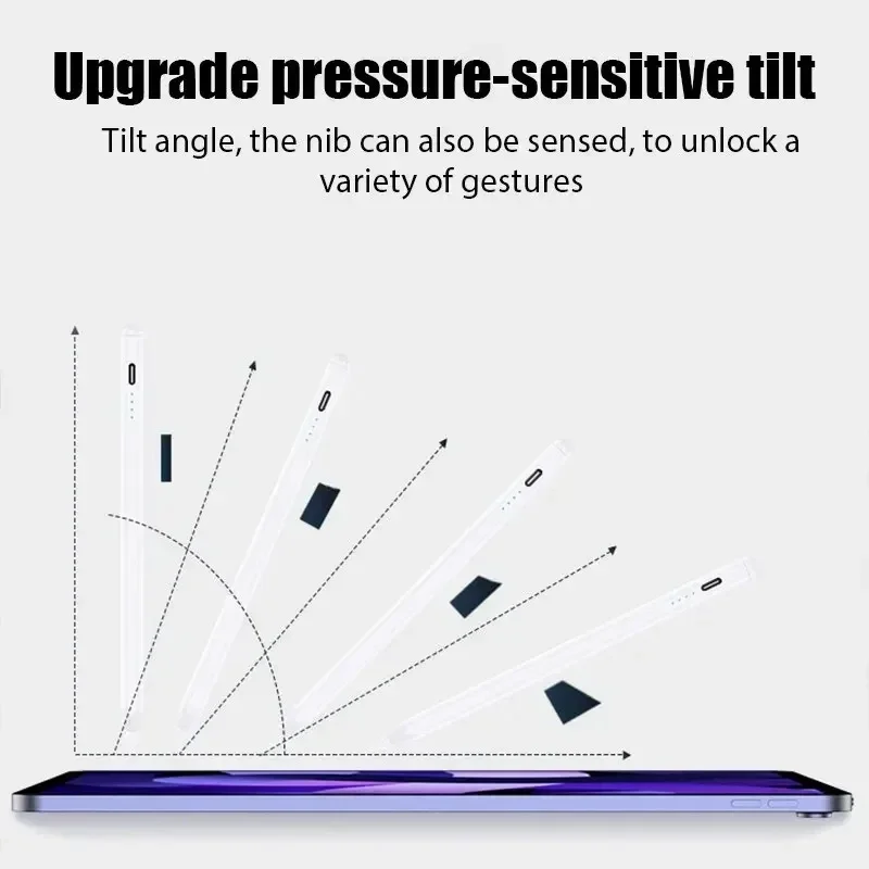 For Apple Pencil Palm Rejection Power Display iPad Pencil Pen For iPad 2025 2024 2023 2022 2021 Pro Air Mini Specific Stylus