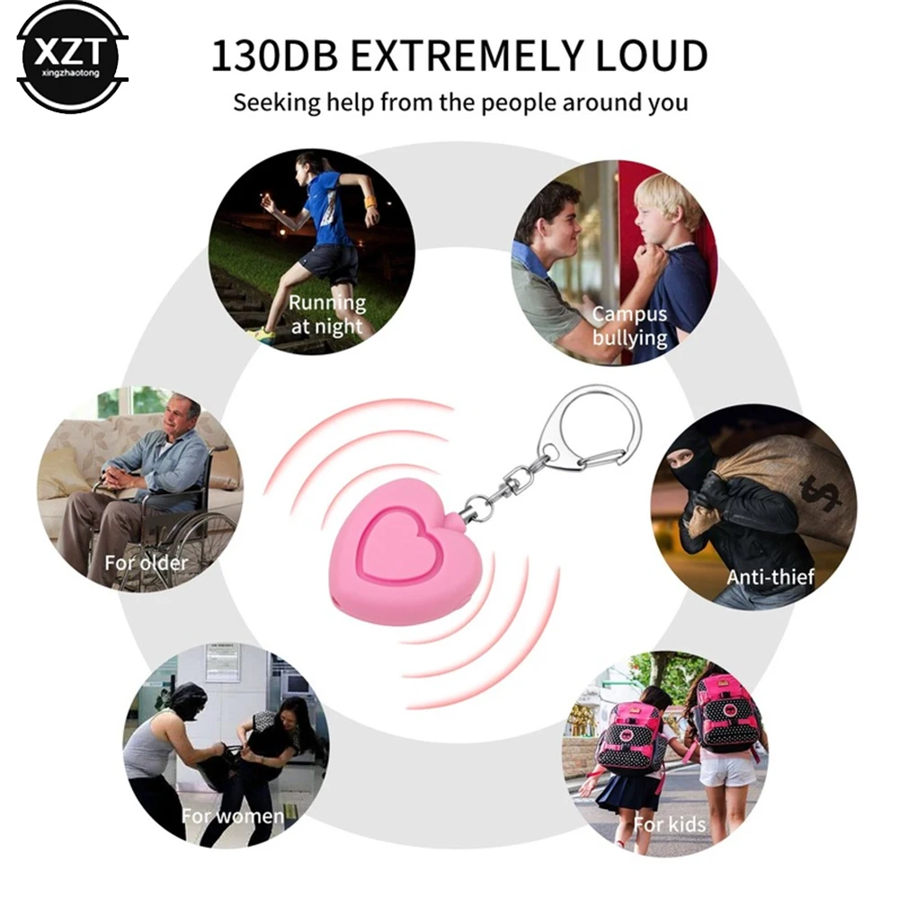 หลายรูปแบบ Self Keychain ปลุก130dB Anti-Wolf เด็กผู้หญิง Security ป้องกัน Alert Scream Loud ปลุกฉุกเฉิน