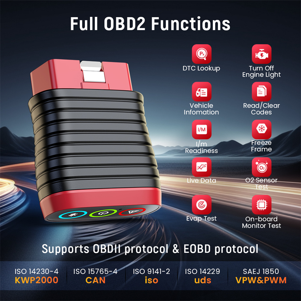 Thinkcar BD6 OBD2 escáner herramienta de diagnóstico de sistema completo 5 reinicio de vida lector de código de coche inalámbrico gratuito para Android Iphone VS BT200
