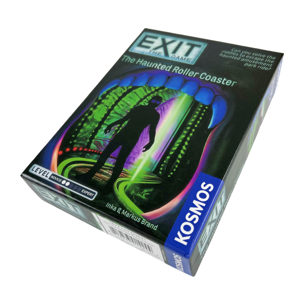 บ้านปริศนา,The Haunted Roller Coaster Exit,เกมสําหรับ 1 ถึง 4 ผู้เล่นกระดานดาดฟ้าครอบครัวความบันเทิงการ์ด
