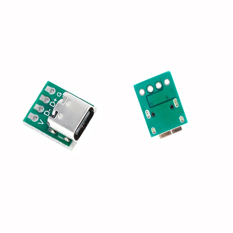 Conector USB 3,1 tipo C, adaptador de placa PCB de prueba de 16 pines, conector 16P para transferencia de Cable de datos hembra a 2,54mm, 10 Uds.