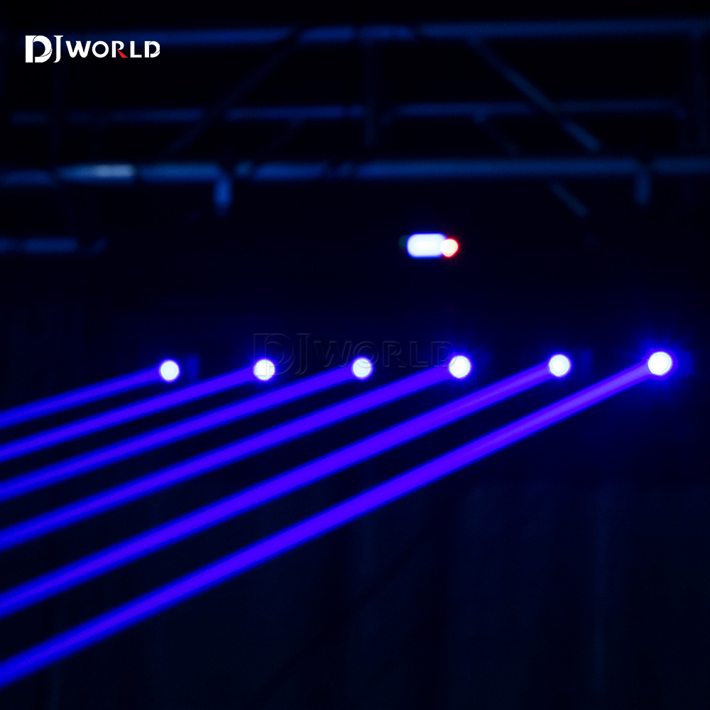 3000 mW RGB 3in1 Moving Head Licht 6 Augen DMX Controller Bühne Effekt Bar DJ Disco Party Hochzeit Spot strahl Beleuchtung