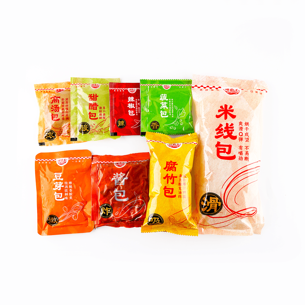 [8Packs]Rice Noodles Luo Ba Wang 310g, 310.00g*8Packs