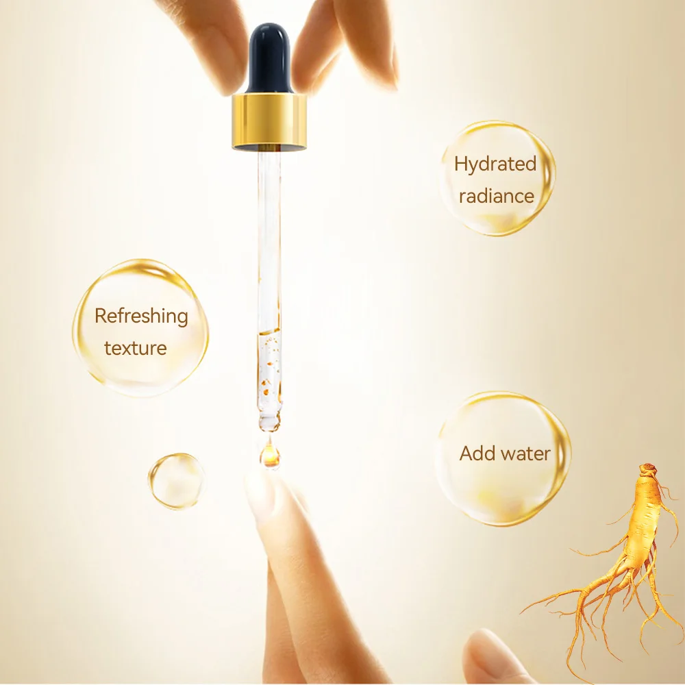 Essenza di Ginseng polipeptide olio essenziale Anti-età oro polipeptide essenza antirughe stringere la pelle sciolta ridurre le linee sottili