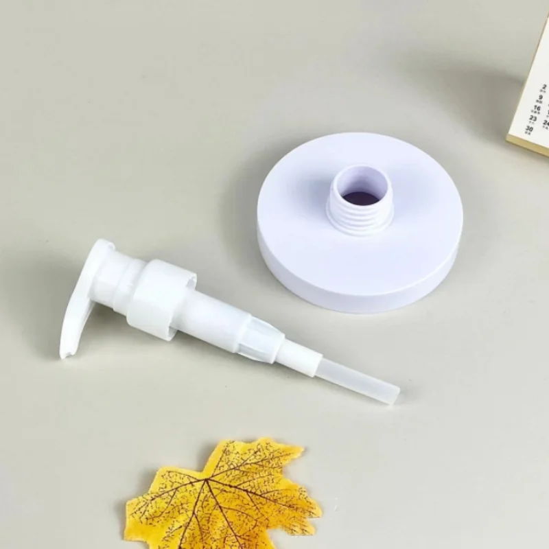 1pc 500ml/1000ml Pump Bottle Dispenser Plastic Refillable Bottles Wide Mouth Style Refillable Empty for Travel Shower Soap
