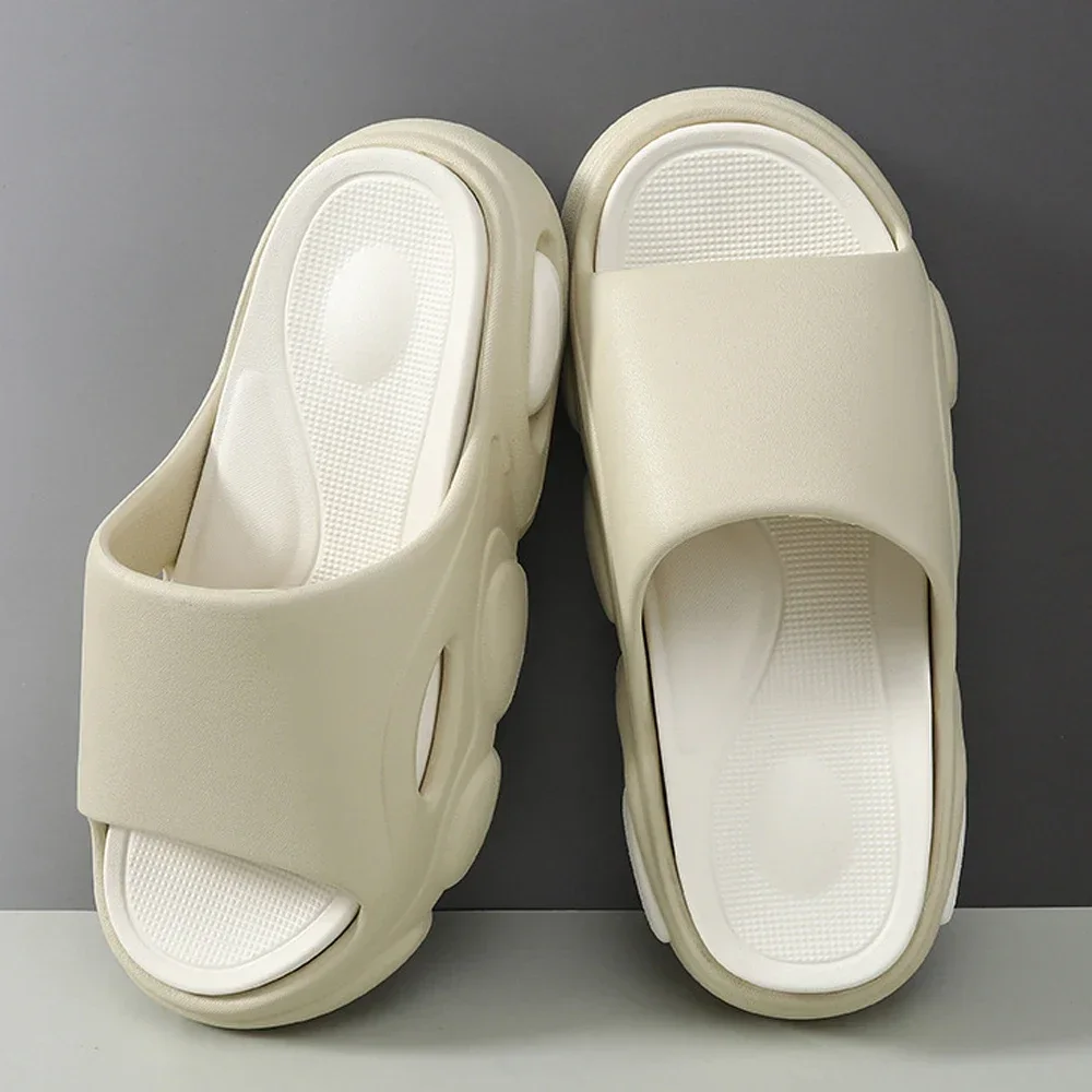 ผู้ชายแพลตฟอร์มรองเท้าแตะEVAนุ่มแฟชั่นFlip Flopsบ้านหนาSoledรองเท้าห้องน้ําลื่นสไลด์ในร่มกลางแจ้งรองเท้าแตะClogs