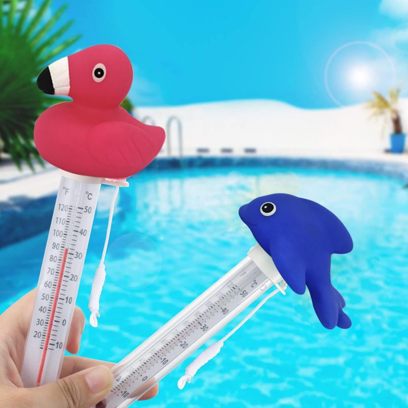 Termómetro de agua para piscina, accesorio para bañera de hidromasaje, tiburón, pato, Tortuga, bebé