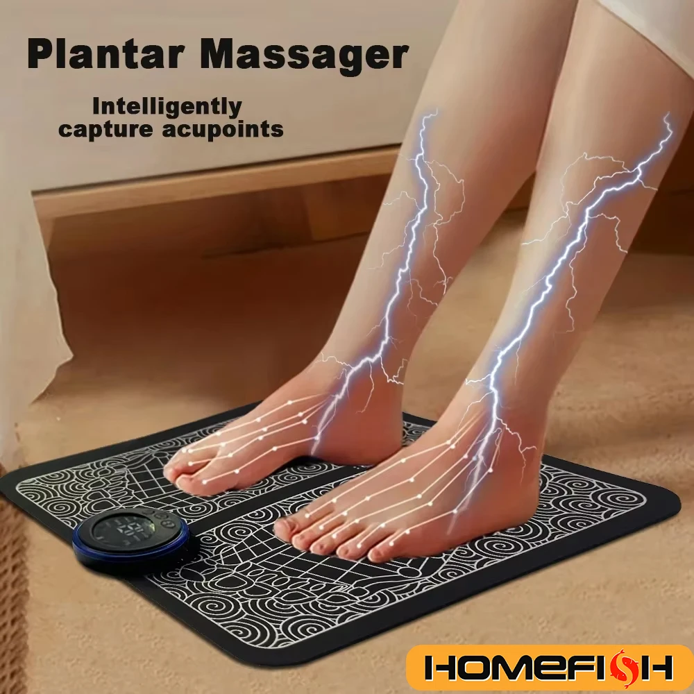 Almohadilla masajeadora de pies eléctrica, entrenador de relajación de masaje muscular para masaje, Fitness, deporte al aire libre, relajación familiar en casa