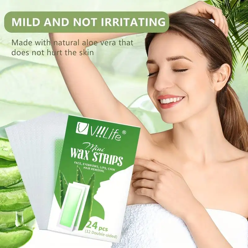 Tiras de cera de depilación rápida indolora, toallita para encerado, pegatina profesional para el cuerpo y la cara, piernas, labios, depilación, papel encerado, uso para mujeres y hombres