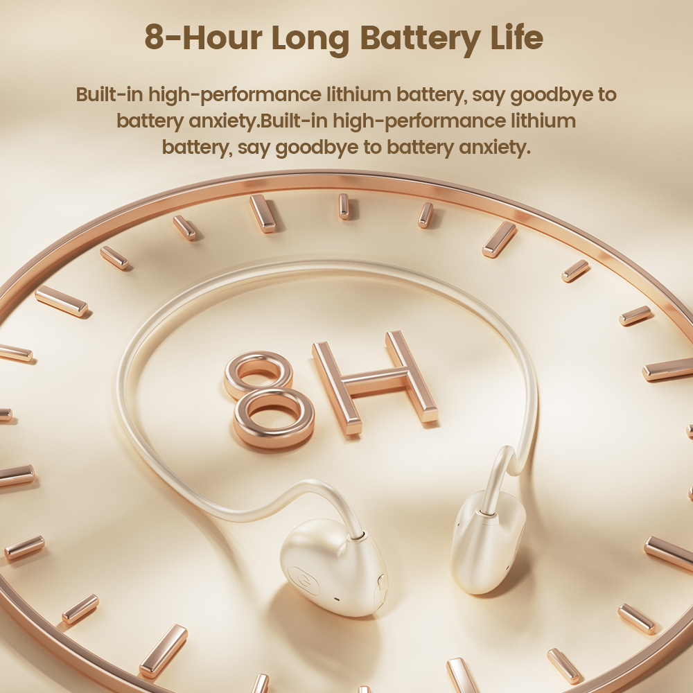 Toocki condução de ar gancho usando fones de ouvido bluetooth 5.3 com microfone jogos esportes hi-fi fone de ouvido estéreo para telefones