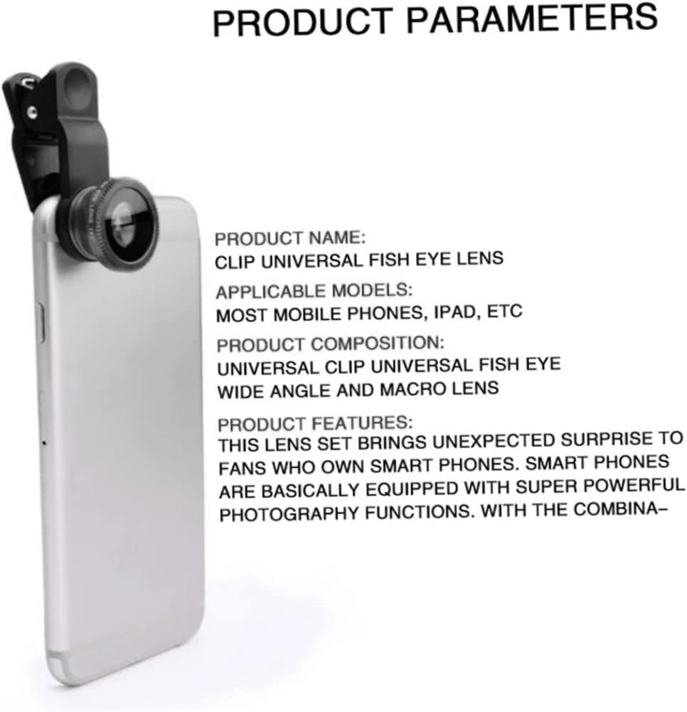 3in1 Fisheye Weitwinkel-Mikrokameraobjektiv für iPhone Xiaomi Redmi 3IN1 Zoom Fish Eye Len auf Smartphone-Objektiven mit Telefonclip