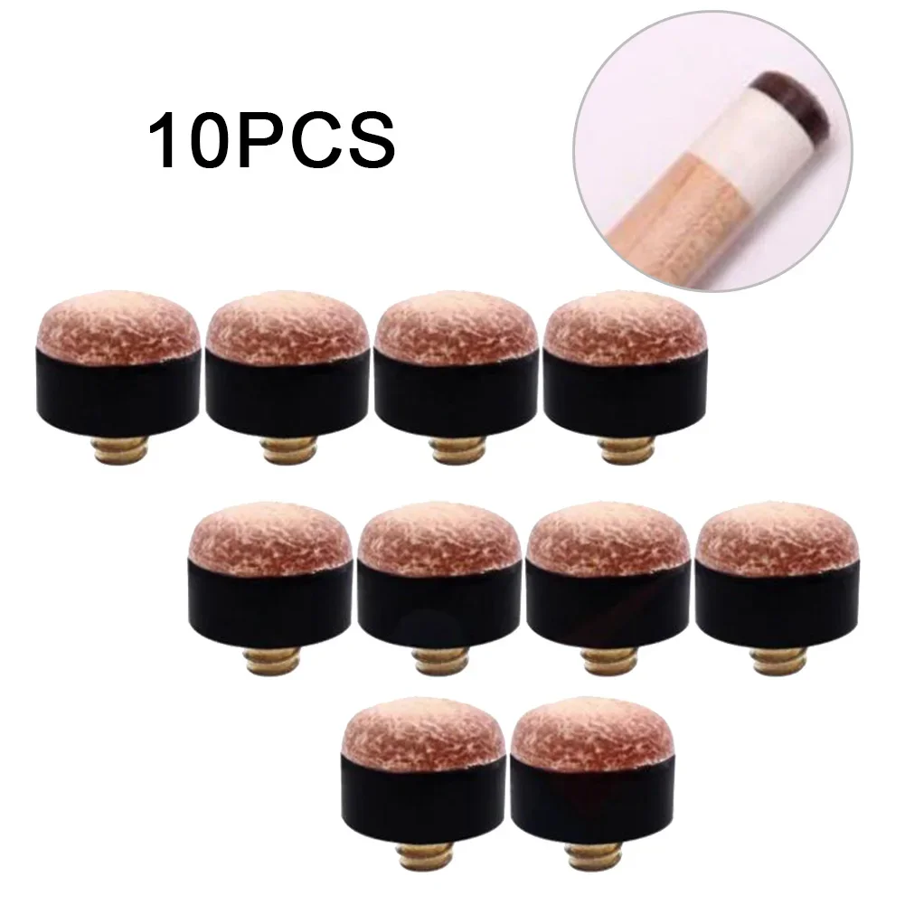 5/10Pcs Schraube In Queue Tipps Snooker Pool Billards Spitze Kopf Ersatzteile Wirtschaftliche Pool Tisch Club Snooker Queue zubehör