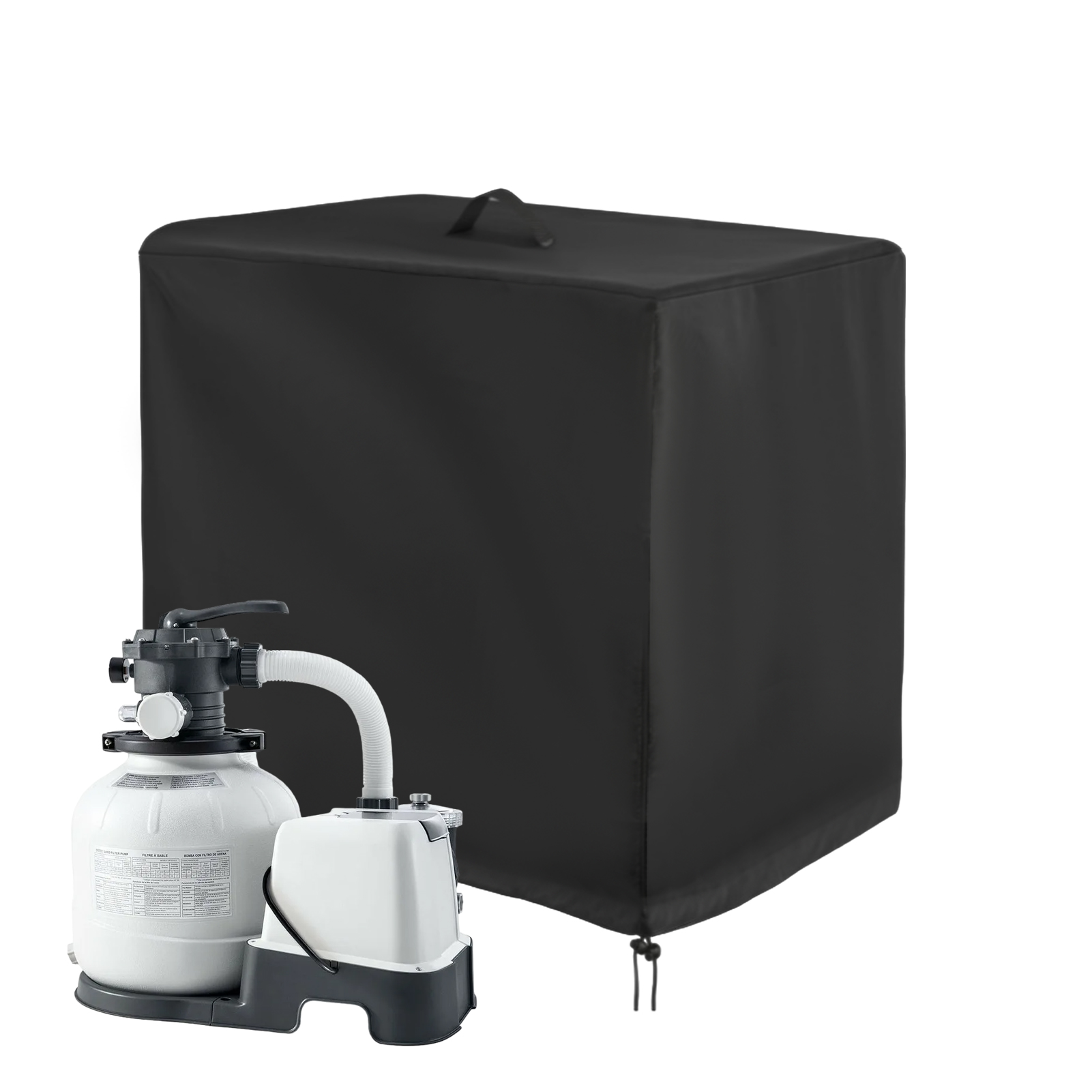 Универсальный чехол для насоса с песчаным фильтром, 420D ткань Оксфорд, водонепроницаемый, устойчивый к ультрафиолетовому излучению защитный чехол для насоса для бассейна, пылезащитный чехол