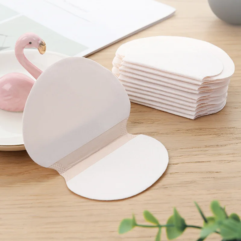 10 Uds. Almohadillas absorbentes de sudor para ropa, parches para el sudor de las axilas, almohadilla de absorción desodorante para mujeres, parche desechable