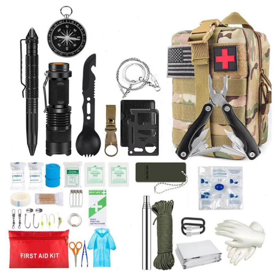 Survival Erste-Hilfe-Set Survival Komplettset Molle Outdoor Gear Notfall-Sets Trauma-Tasche Camping Wandern IFAK Adventures Bag