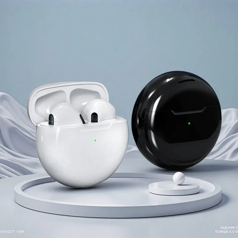 Auriculares inalámbricos Bluetooth Pro6 TWS Tapón para los oídos con reducción de ruido con auriculares inalámbricos Pro 6