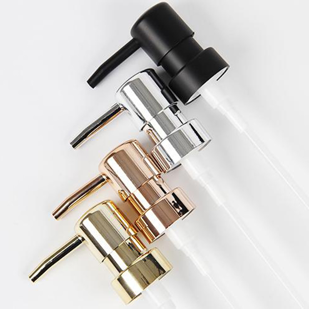 1 ชุดปั๊มสบู่เหลวหัวปั๊มโลชั่นหัวรอบหัว 28 ด้ายขวดกดหัวฉีด ABS โลชั่นหัวปั๊ม