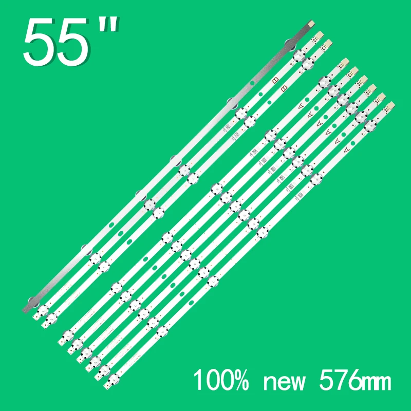 Striscia di retroilluminazione a LED 6 lampade Per SVV550AW9-AB JL.D 55061330 -078AS-M 078HS TX-55GX550B 55HK25T74U VES550QNYL-2D-N02 N03 VES550QNYL