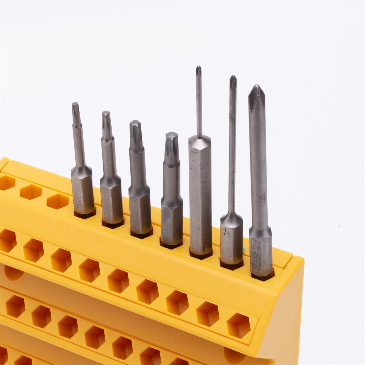 70 Slot Hex Bit Holder Organizer เจาะ Bit Storage เครื่องตัดเจาะ 1/4 นิ้ว Hex ไขควง Bit Organizer