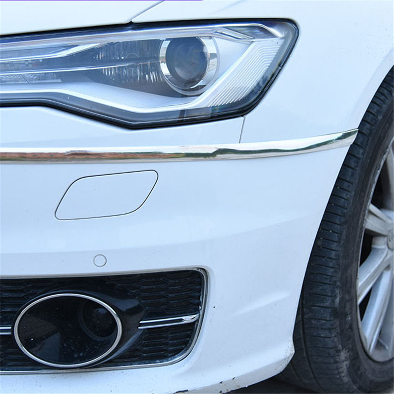 3M/5M moldura cromada Protector de puerta de coche pegatinas tira parachoques parrilla coche cinta anticolisión borde de puerta placa protectora pegatina