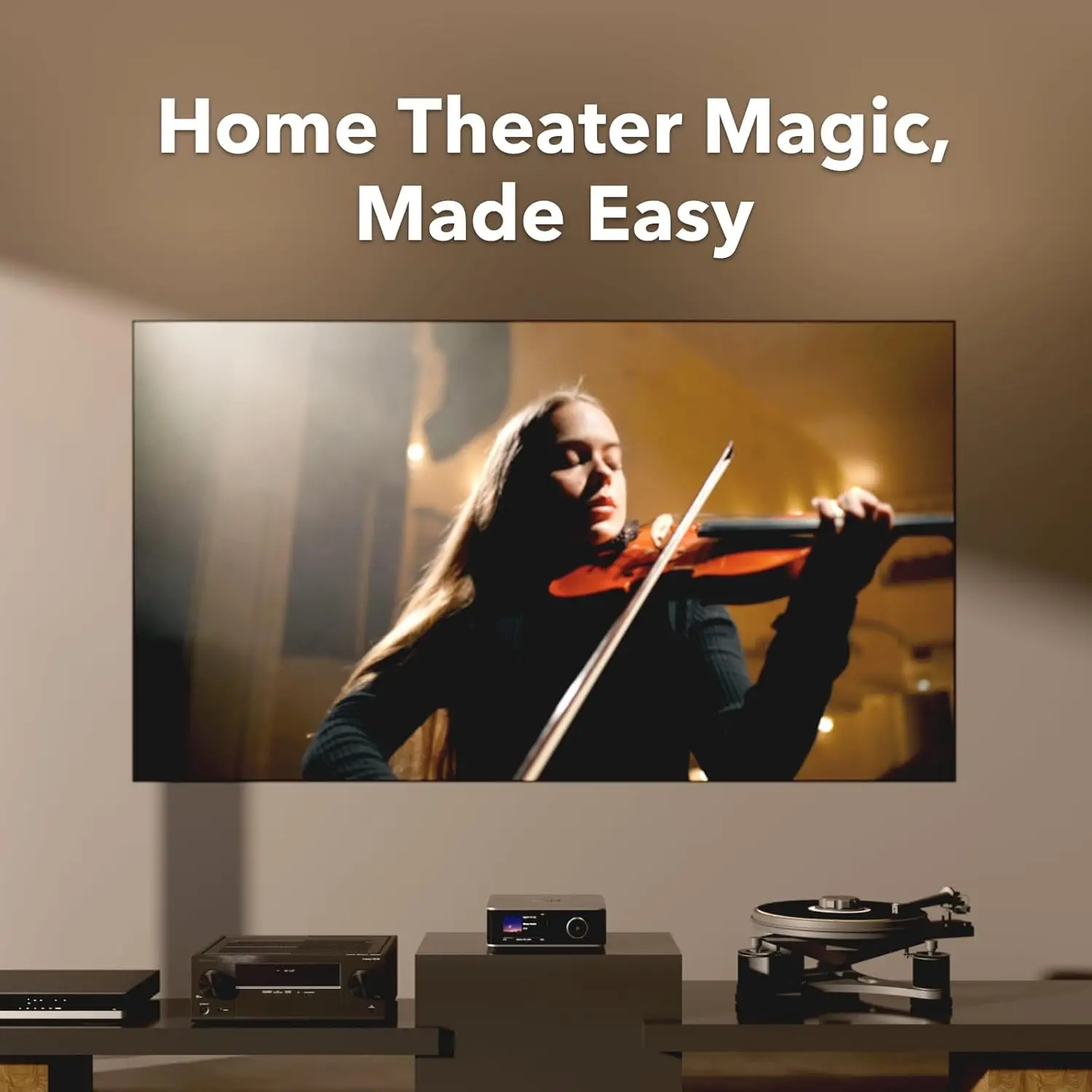 Music Streamer & Digital Preamp | 3.5" Touchscreen, Compatible with Google Cast & Alexa, Stream Spotify, Amazon Music