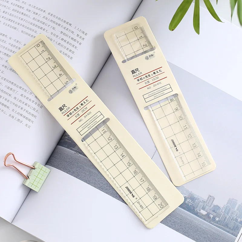 15cm 18cm 20cm righello dritto righello in plastica trasparente strumento di disegno accessori da scrivania cancelleria per studenti forniture per ufficio scolastico