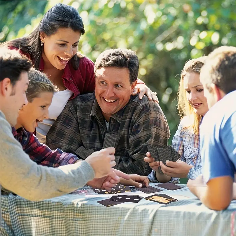 Plástico impermeável jogando cartas, plataforma de cartas, cartões de pôquer, Natal, Dia das Bruxas, presente do Thanksgiving, jogo