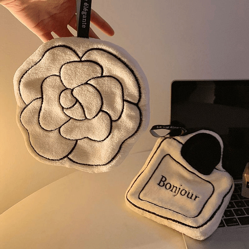 Handtuch Weiches und hautfreundliches Gesichtshandtuch zum Aufhängen, doppellagiges, verdicktes, schnell trocknendes, saugfähiges Handtuch für Küche und Badezimmer