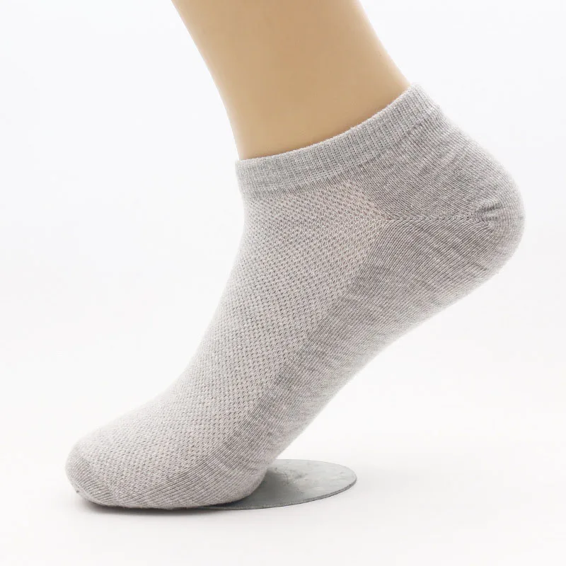 1 par de calcetines tobilleros cortos transpirables para hombre, calcetines tobilleros de malla de Color sólido de alta calidad para hombre, calcetines de barco, gran oferta, calcetines de verano para hombre de talla grande