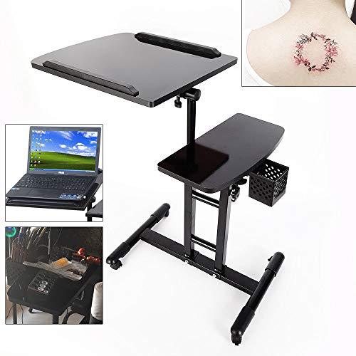 Tattoo embroidery workbench adjustable mobile storage cart new shelves tool trolley