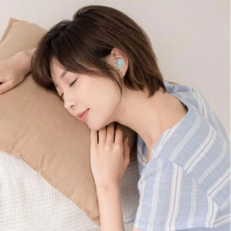For Sleep Special Mute Soft Slow Rebound Anti Snore Earplugs Soundproof Sleeping Ear Plugs Noise Reduction Red Small