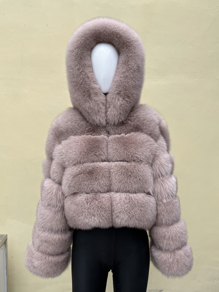 BEIZIRU Echte vossenbontjas met capuchon vrouw winter Natuurlijke jas warm vest Custom