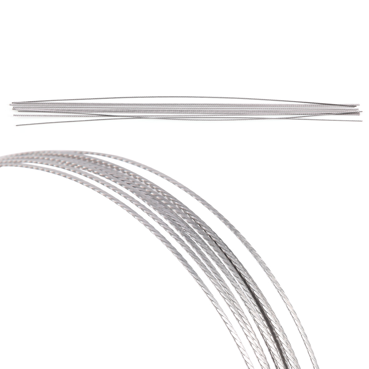 AZDENT 10 unids/pack de alambre de retenedor Lingual de acero inoxidable de ortodoncia Dental, cables de giro rectos y planos de 150MM, materiales de odontología