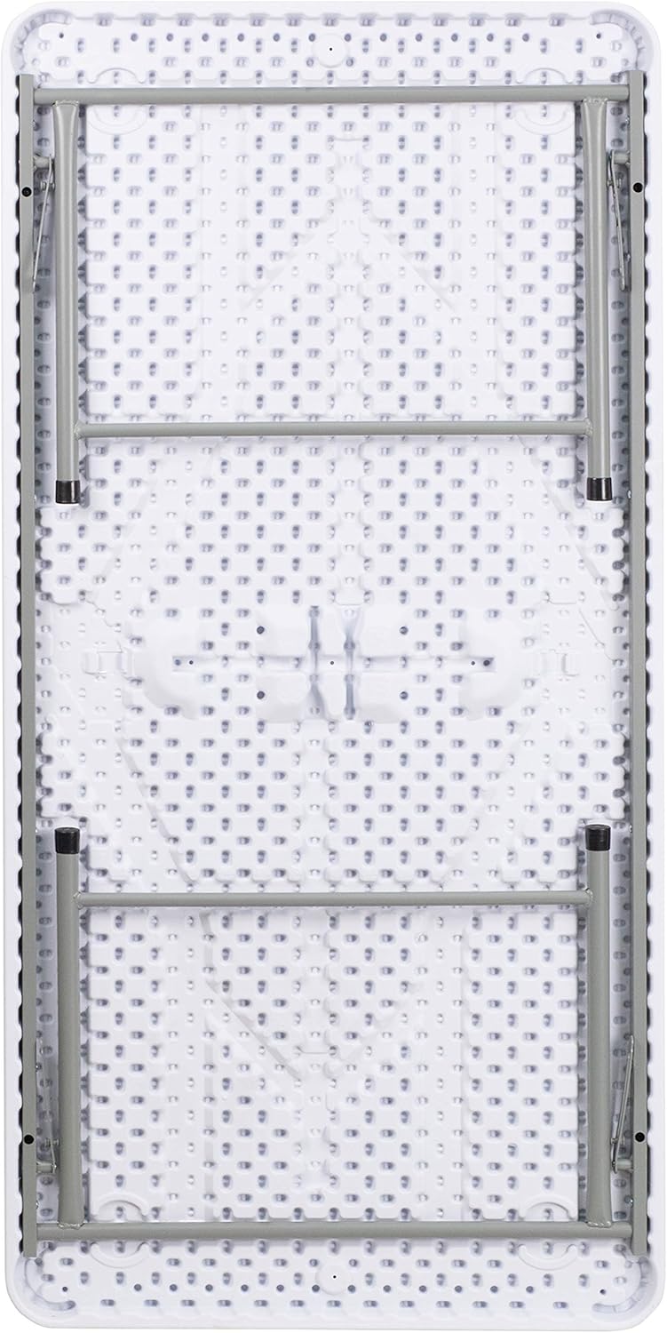 OLIVER 4.93-Foot Kid's Granite White Plastic Folding Activity Table - Play Table