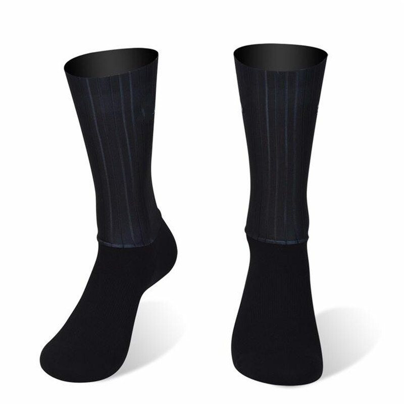 Calcetines Aero antideslizantes de silicona para verano, Calcetines blancos para Ciclismo, Calcetines deportivos para correr, Calcetines para Ciclismo