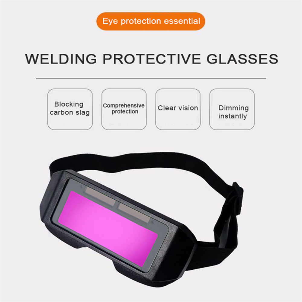 Gafas de soldadura con oscurecimiento automático, gafas de soldadura de arco de argón antideslumbrantes, gafas de protección ocular de seguridad para soldador, herramientas