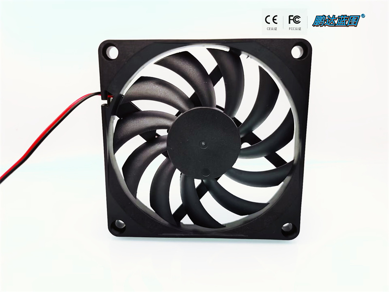 Kipas pendingin casing komputer sunyi, 8010 80*80*10MM USB 5V 12V 24V 8cm