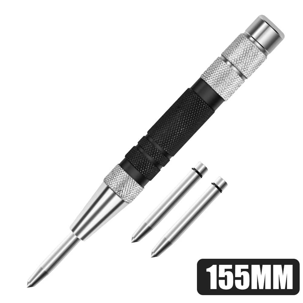 KUNLIYAOI Automatic Center Punch Impact Spring Loaded ปรับความตึงเครียดเจาะเครื่องหมายเครื่องมือสําหรับโลหะ/แก้ว/ไม้