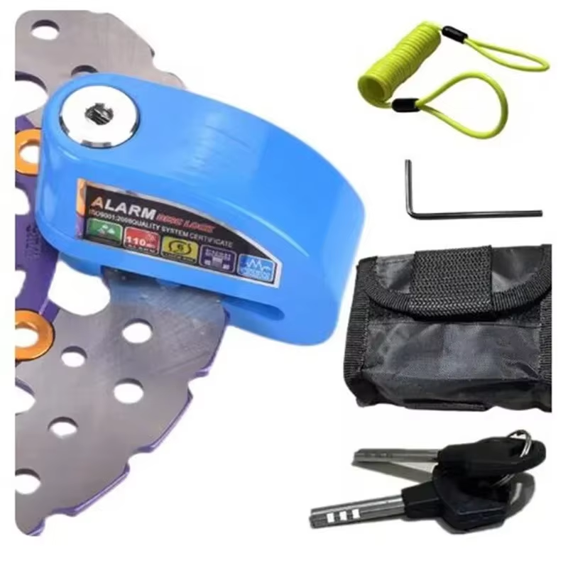 Motorcycle Scooter Disc Brake Lock Bicycle Anti-theft Wheel Disc Brake Lock waterproof Security Alarm Protection